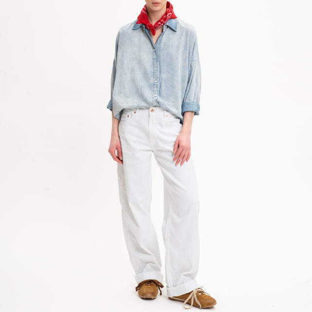 Tensione in-Camicia jeans con bandana - denim/rosso