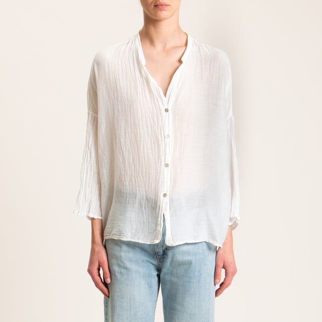 Tensione in-Camicia mussola misto seta - latte