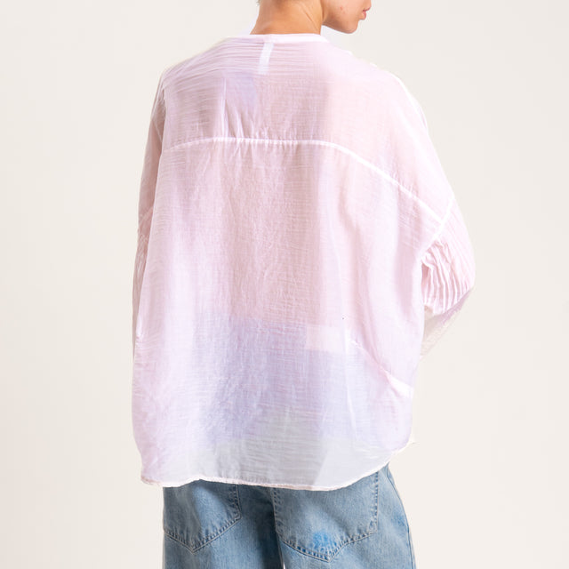 Tensione in-Camicia mussola misto seta - bubble