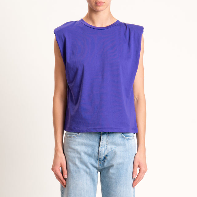 Tensione in- T-shirt con spalline - viola