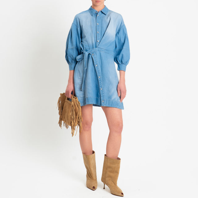 Tensione in-Abito jeans con cintura - denim