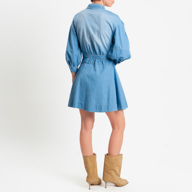 Tensione in-Abito jeans con cintura - denim