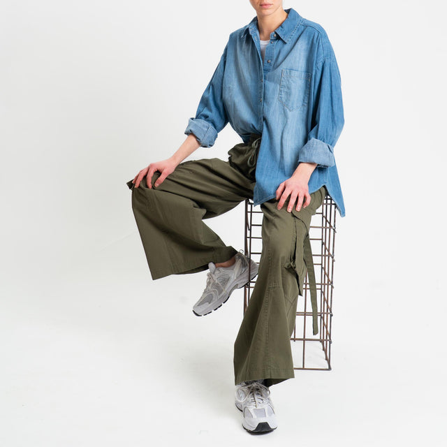 Tensione in-Camicia jeans tela light - denim