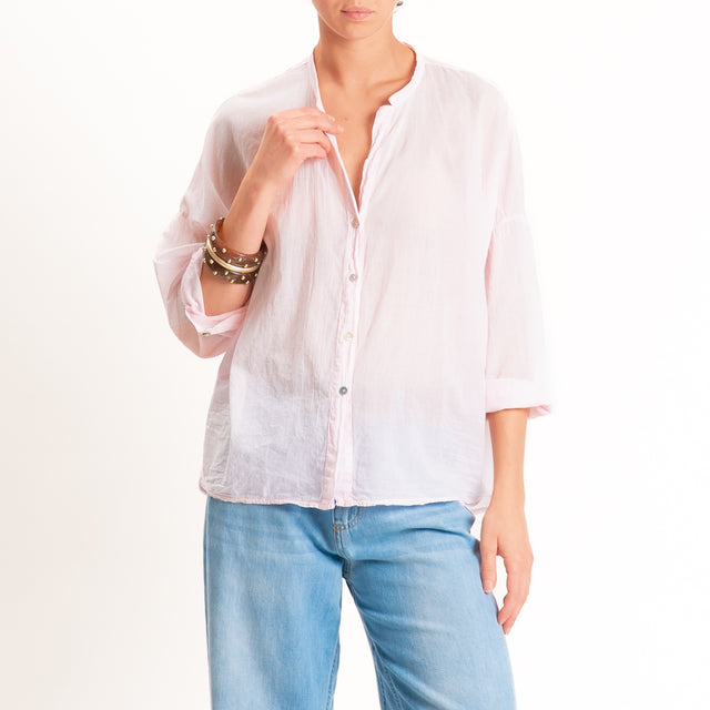 Tensione in-Camicia in mussola - rosa