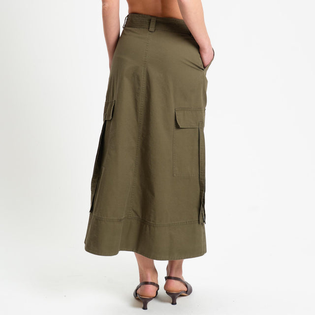 Tensione in-Gonna cargo portafoglio - militare