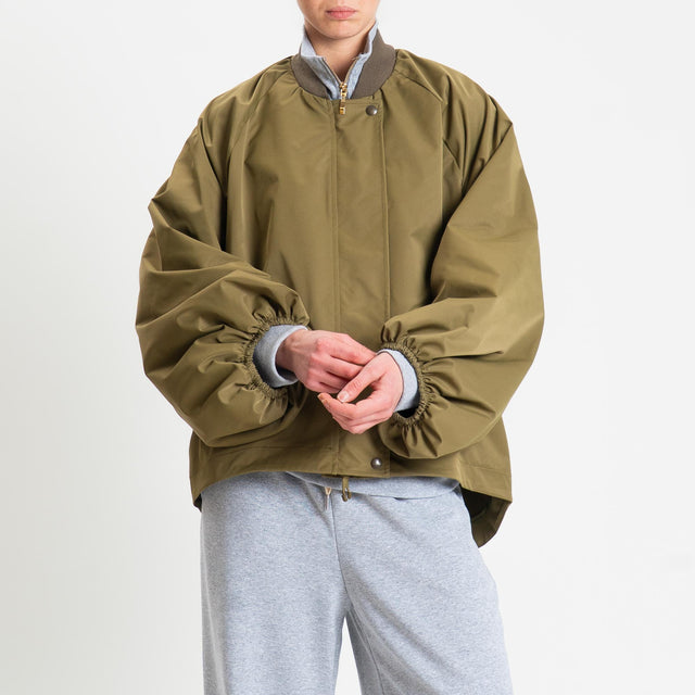 Tensione in-Bomber manica palloncino - militare