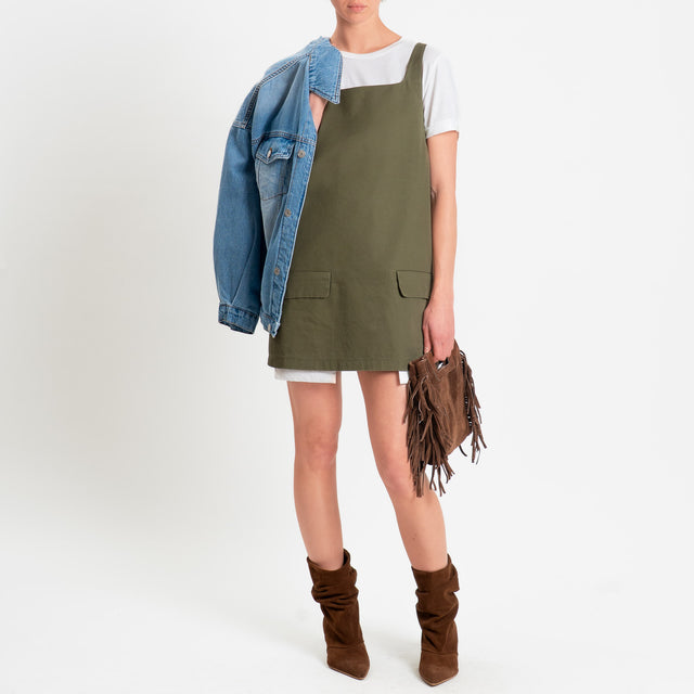 Tensione in-T-shirt + Abito - bianco/militare