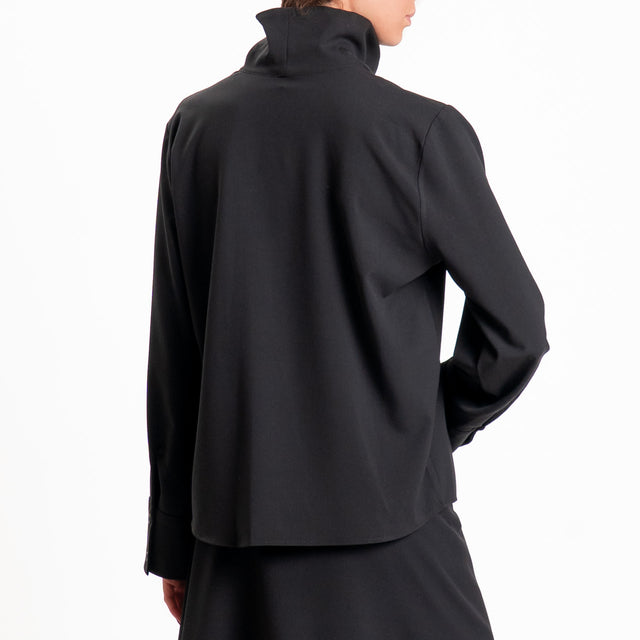 Tensione in-Camicia collo montato - nero