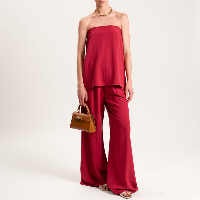 Tensione in-Completo pantalone e top misto lino - india