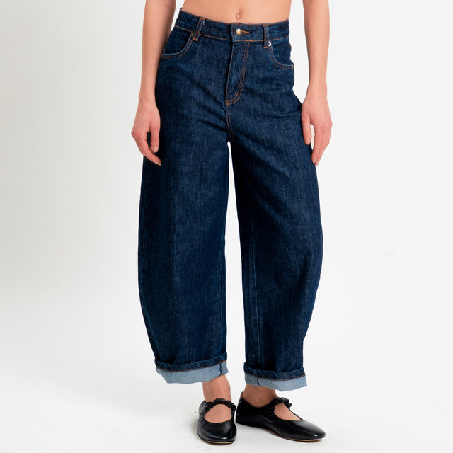 Tensione in-Jeans balloon fit - denim scuro