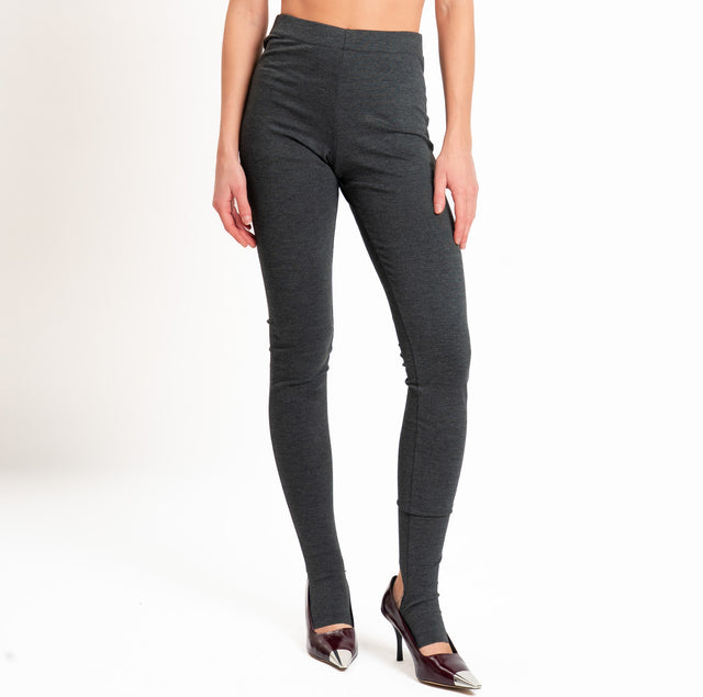 Tensione in-Leggings cut out punto milano - antracite