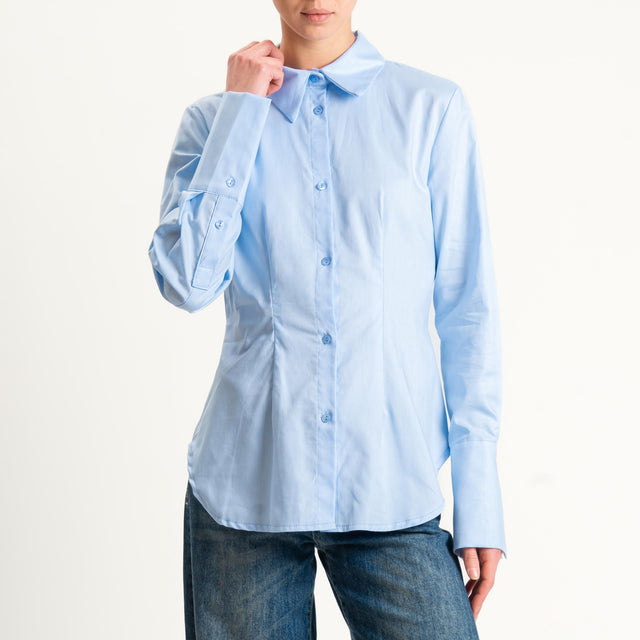Tensione in-Camicia slimfit - celeste