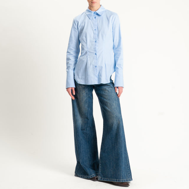 Tensione in-Camicia slimfit - celeste