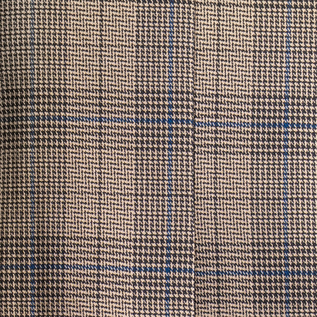 Tensione in- Giacca crop principe di galles con spilla - beige/nero/avio