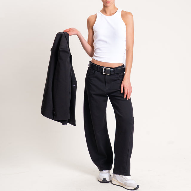 Tensione in-Pantalone baloon punto milano - nero