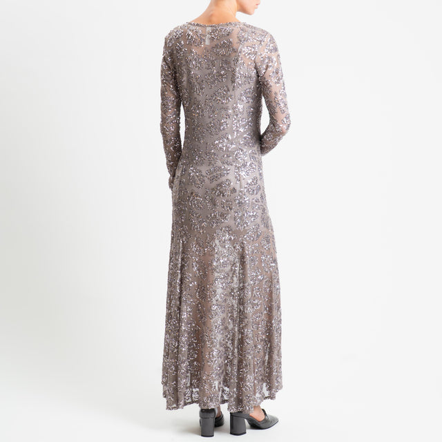 Tensione in-Abito con paillettes - grigio