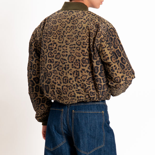 Tensione in-Bomber fantasia animalier - militare/nero