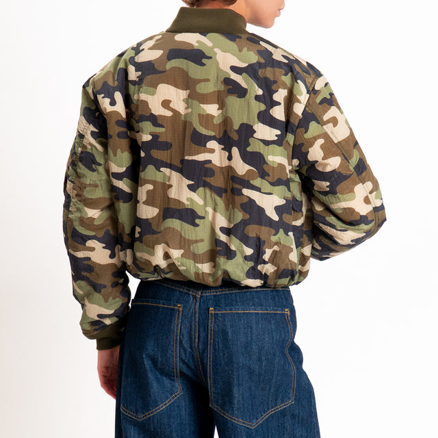 Tensione in-Bomber fantasia camouflage - militare/sand/nero