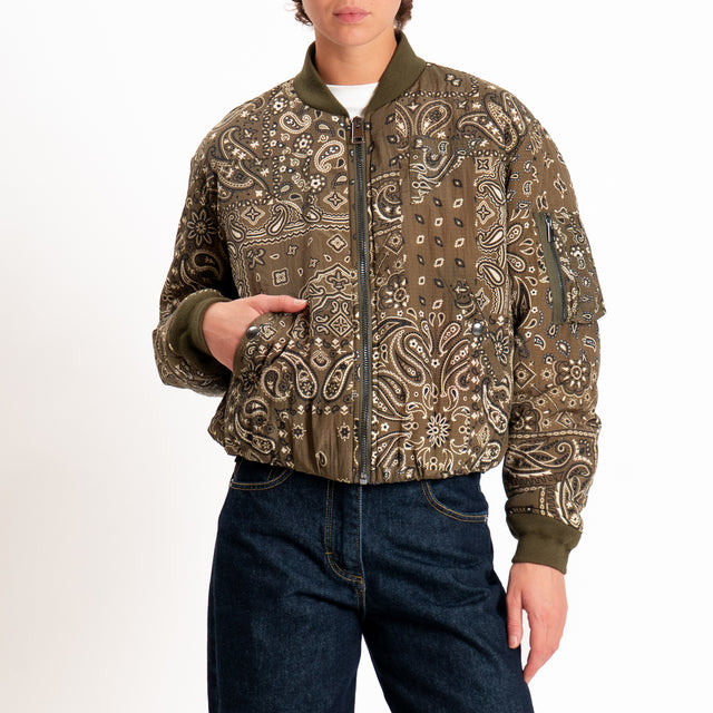 Tensione in-Bomber fantasia bandana - militare/sand/nero