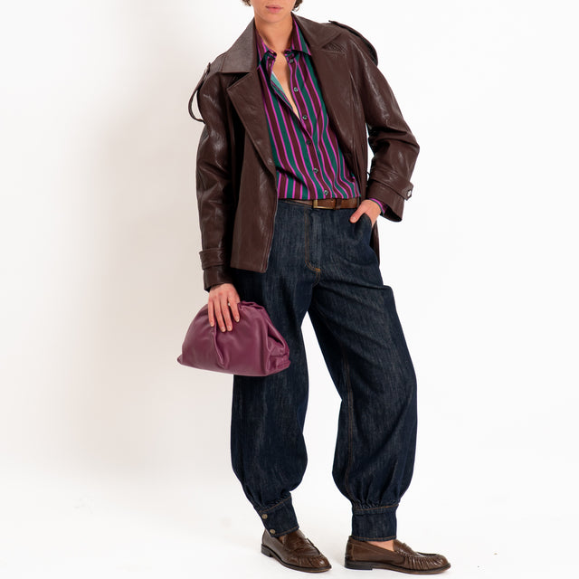 Tensione in-Jeans jogger tasche francesi - denim scuro