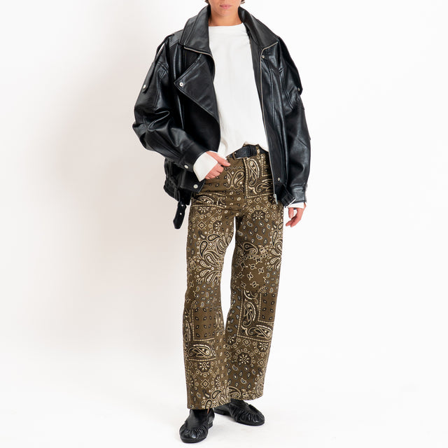 Tensione in-Pantalone 5 tasche fantasia bandana - militare/sand/nero