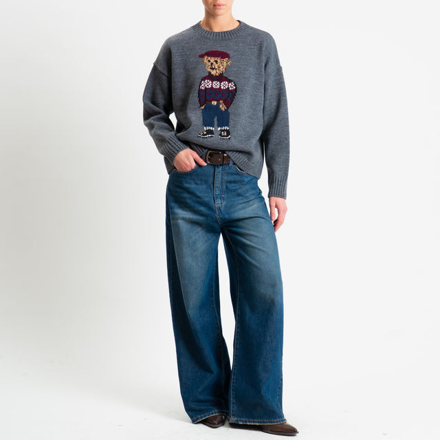 Tensione in-Maglia orsetto misto alpaca - charcoal