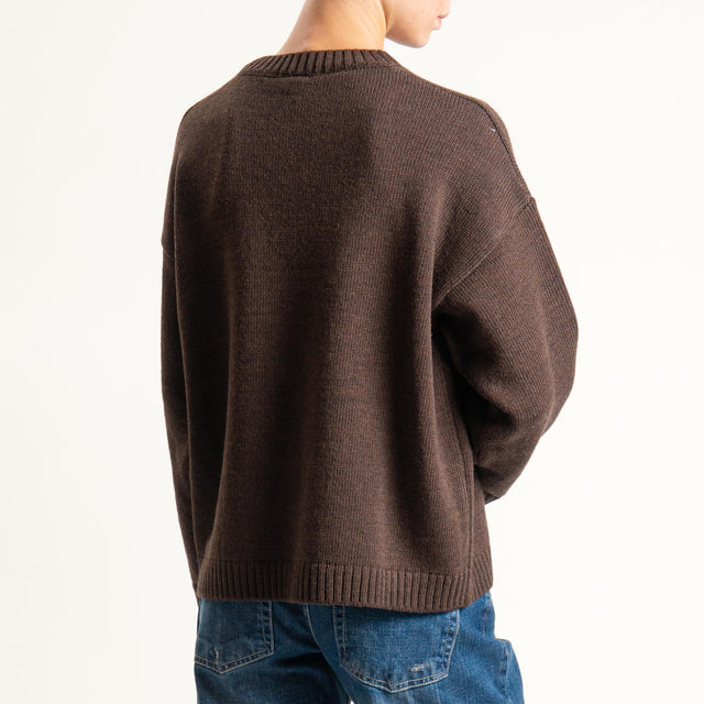 Tensione in-Maglia n5 misto alpaca - brown/sky