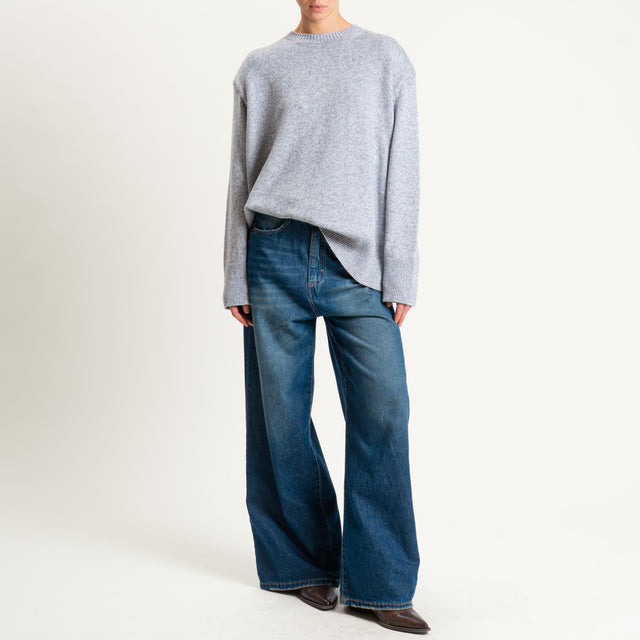 Tensione in-Maglia girocollo con spalline - charcoal