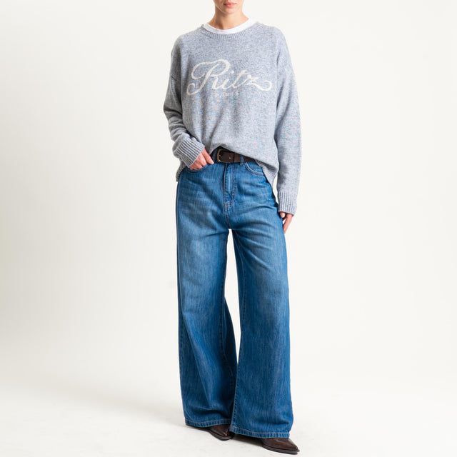 Tensione in-Maglia "RITZ PARIS" misto cashmere - charcoal