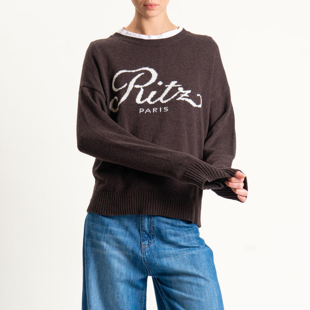 Tensione in-Maglia "RITZ PARIS" misto cashmere - brown
