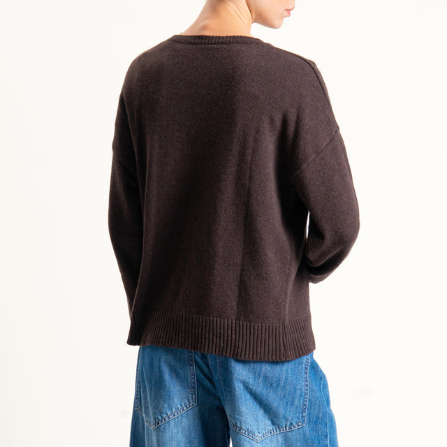 Tensione in-Maglia "RITZ PARIS" misto cashmere - brown