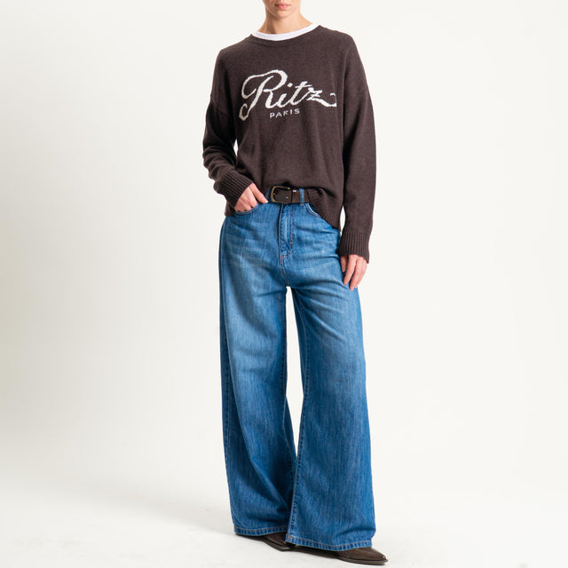 Tensione in-Maglia "RITZ PARIS" misto cashmere - brown