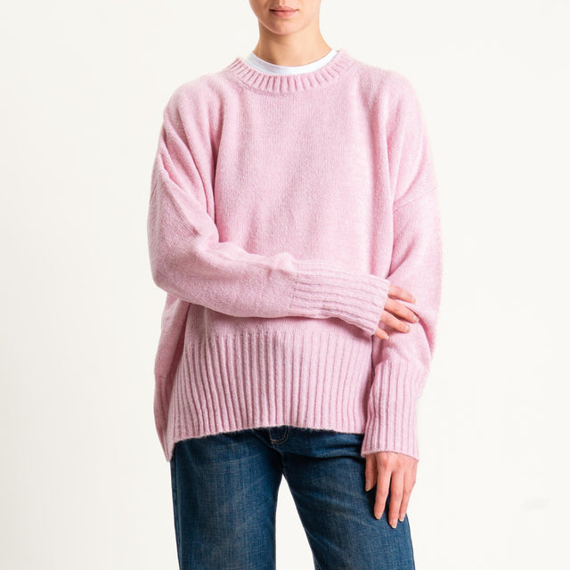 Tensione in-Maglia girocollo misto lana - bubble