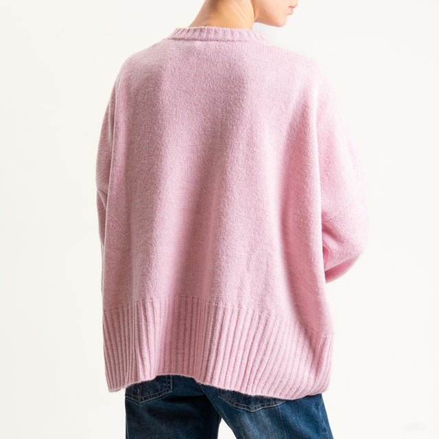 Tensione in-Maglia girocollo misto lana - bubble