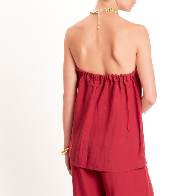 Tensione in-Completo top e pantalone misto lino - india