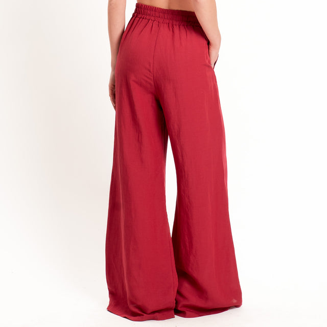 Tensione in-Completo top e pantalone misto lino - india