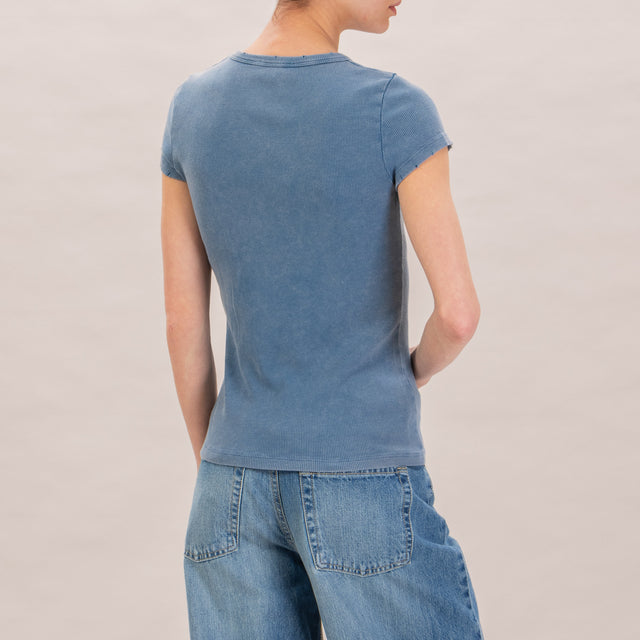 Vicolo-T-shirt stone wash mezza manica - jeans