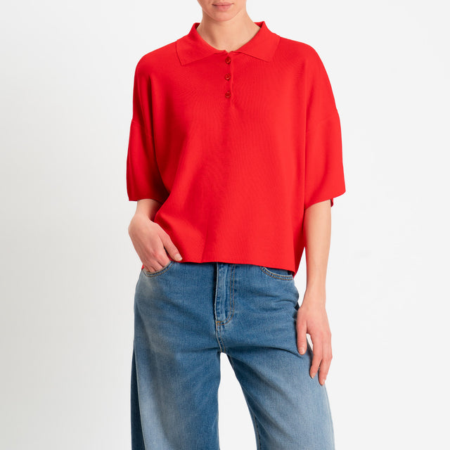 Vicolo-Maglia collo polo punto roma - lacca