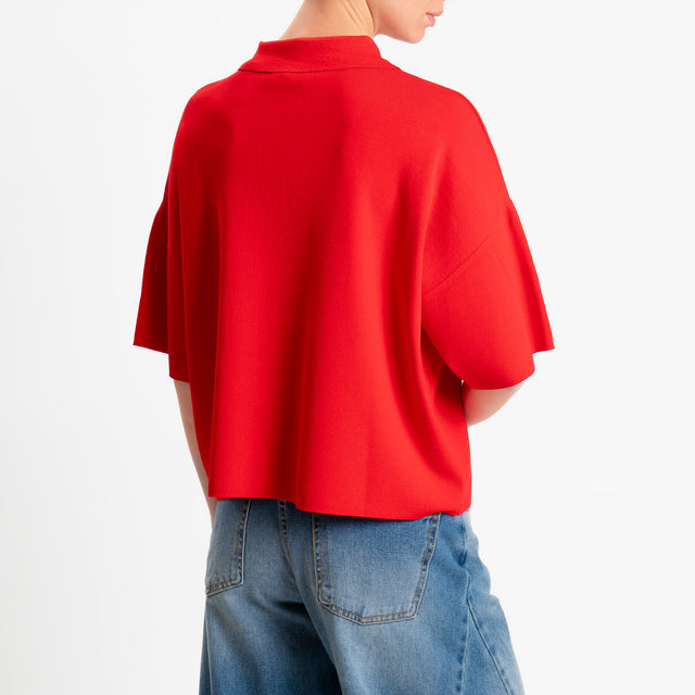 Vicolo-Maglia collo polo punto roma - lacca