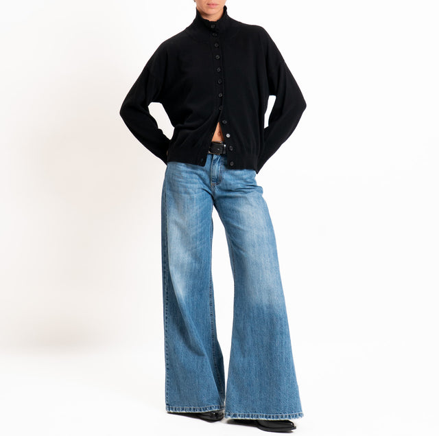 Vicolo-Cardigan LANA/CASHMERE - nero