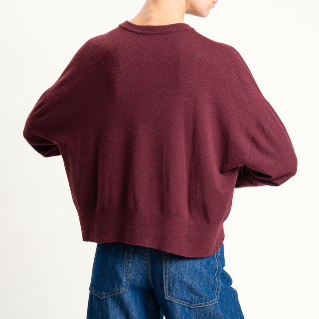 Vicolo-Maglia scatola girocollo - Bordeaux