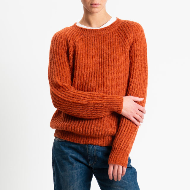 Vicolo-Maglia mohair coste inglesi - coccio
