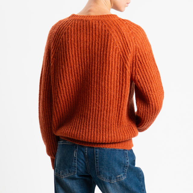 Vicolo-Maglia mohair coste inglesi - coccio