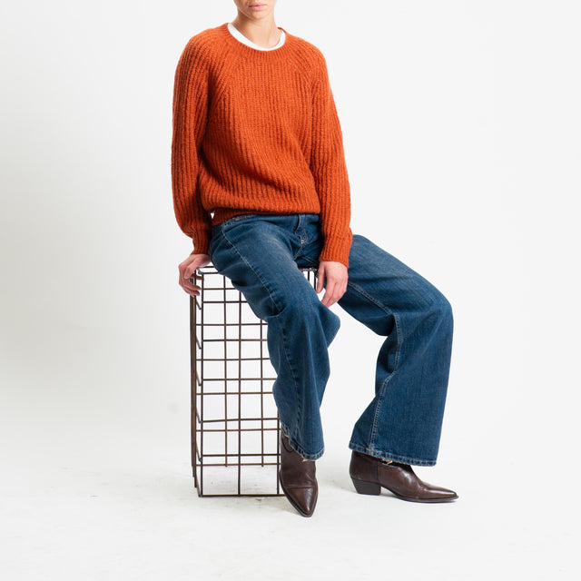 Vicolo-Maglia mohair coste inglesi - coccio