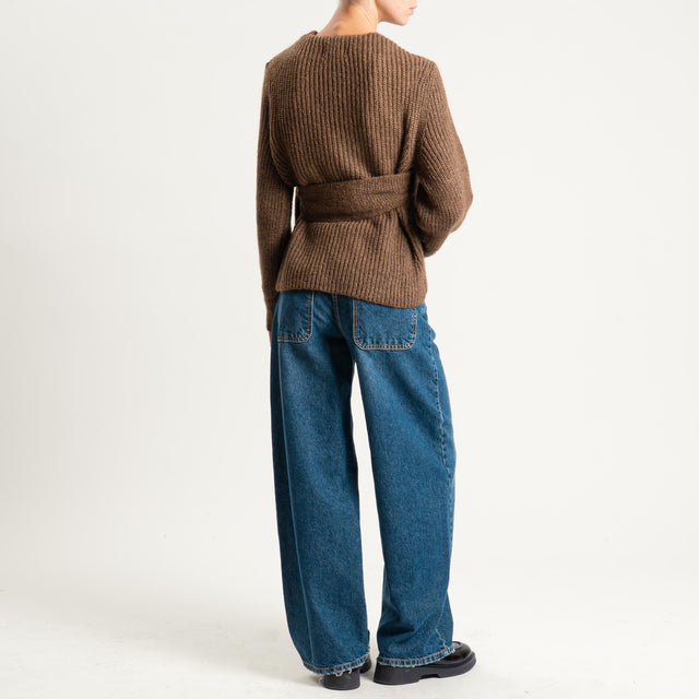 Vicolo-Cardigan mohair - castagna