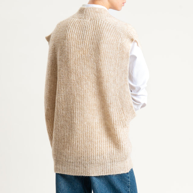 Vicolo-Gilet over mohair - sand