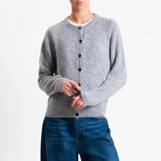 Vicolo-Cardigan rebecchina misto alpaca - grigio