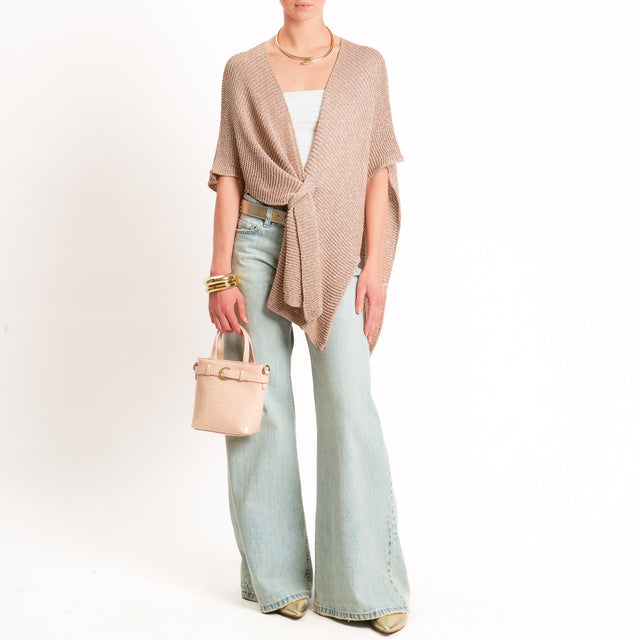 Vicolo-Cardigan lurex - cipria