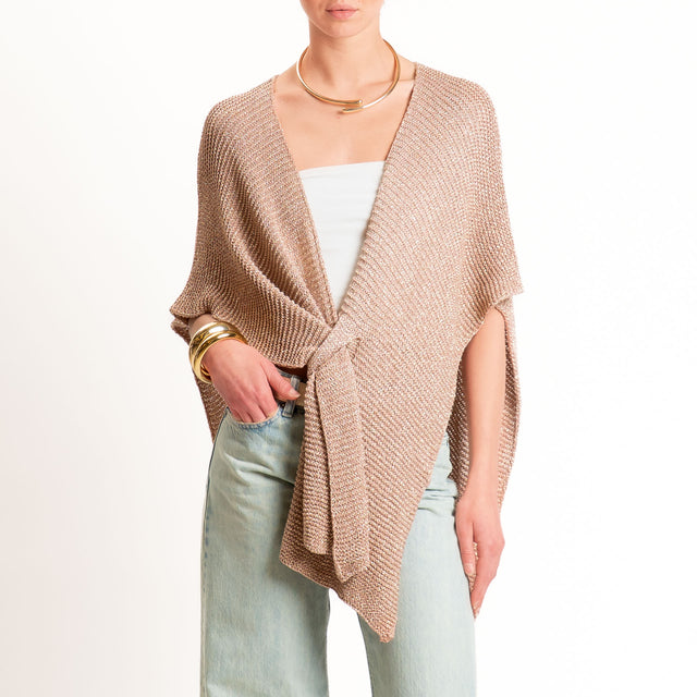 Vicolo-Cardigan lurex - cipria