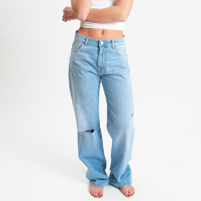 Vicolo- Jeans ALEX relaxed fit ripped - denim chiaro